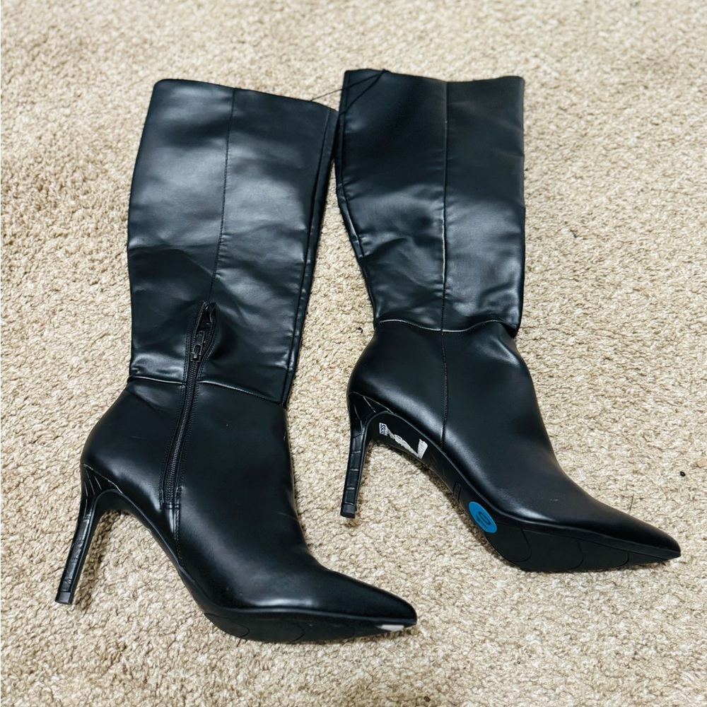 Nine West Black Heeled Boots